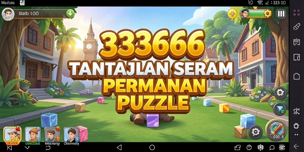 Screenshot permainan 333666 yang menampilkan tantangan puzzle seru.