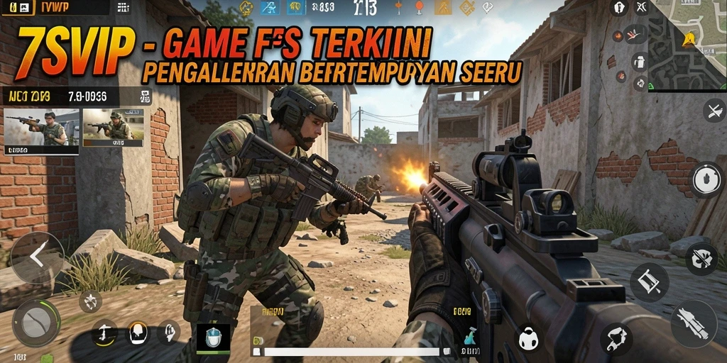 Tampilan gameplay seru di 7SVIP dengan aksi FPS yang menegangkan.