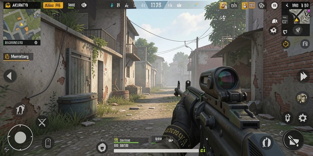 Gameplay mendebarkan dari AKURAT79 saat pertempuran intens.