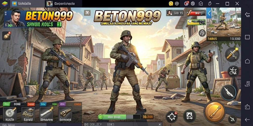 Tampilan gameplay menarik dari BETON999 yang memukau dan interaktif.