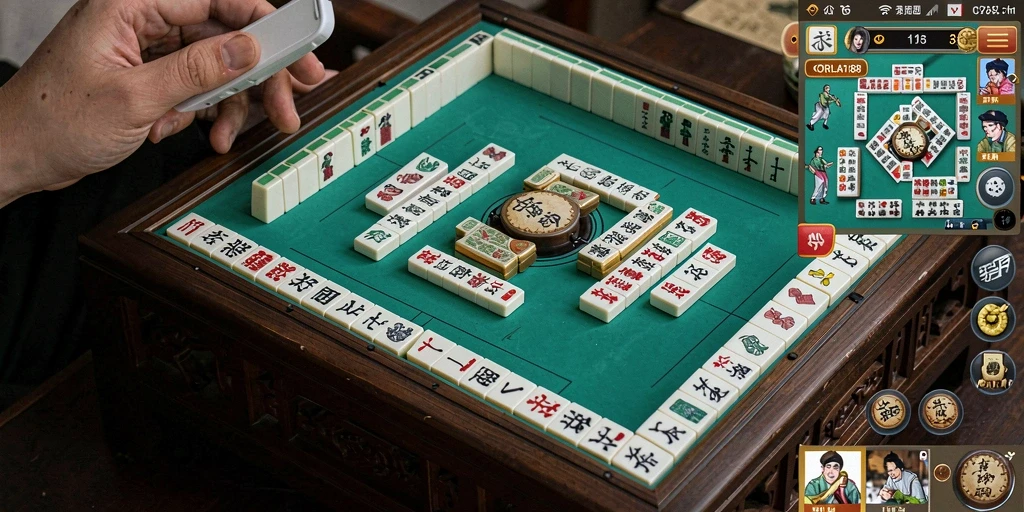 Tampilan gameplay seru dari CORLA188 dengan elemen Mahjong yang menarik.