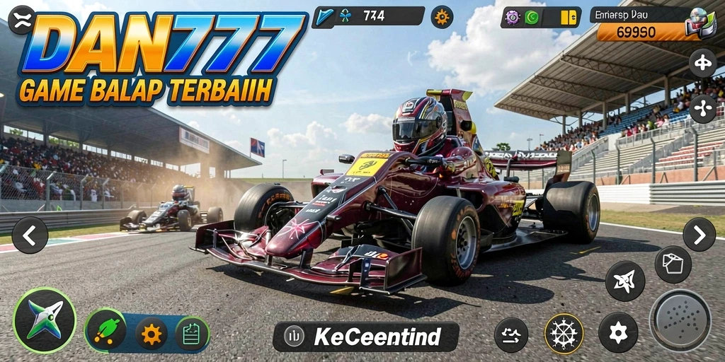 Tampilan gameplay menegangkan di DAN777 dengan balapan seru dan grafis menawan.