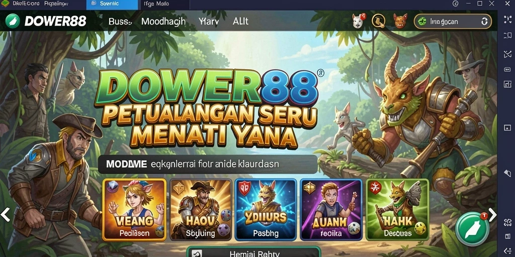 Tampilan gameplay DOWER88 memperlihatkan aksi petualangan yang mendebarkan.
