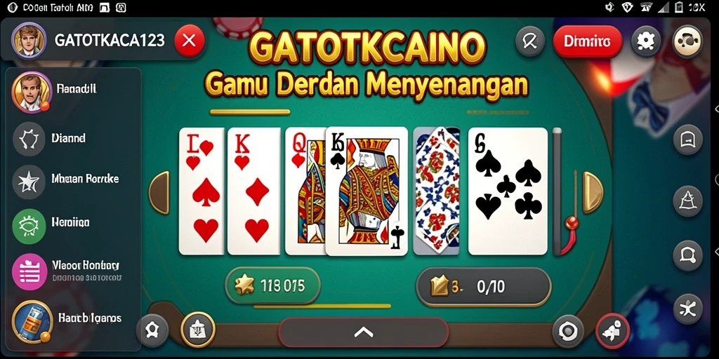 GATOTKACA123 menunjukkan gameplay seru dari Domino yang mengasyikkan.