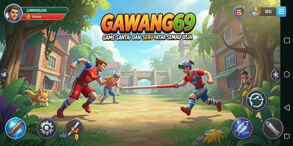 Tampilan gameplay GAWANG69 yang seru dan penuh warna.