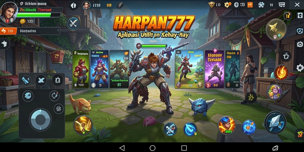 Tampilan utama HARAPAN777 dengan fungsi Utility yang lengkap.