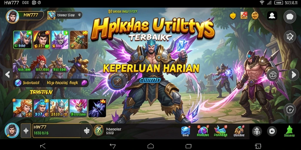 Screenshot utama HW777 menampilkan kemudahan penggunaan aplikasi Utility.