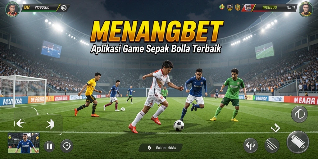 Gambaran gameplay intens dalam pertandingan sepak bola di MENANGBET.