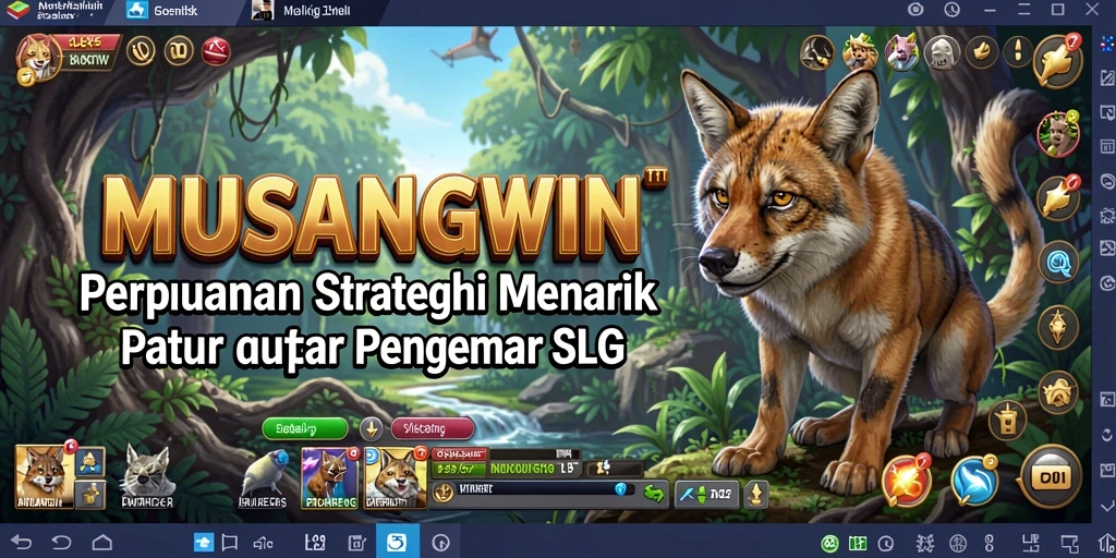 Tampilan gameplay menarik dalam MUSANGWIN dengan strategi yang mendebarkan.