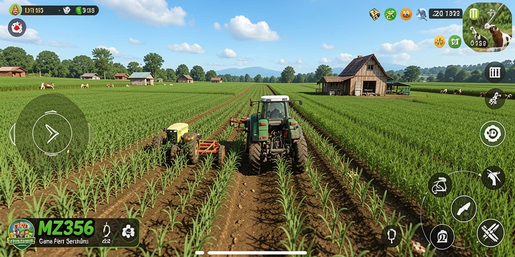 Tampilan menawan dari gameplay pertanian seru di MZ356.