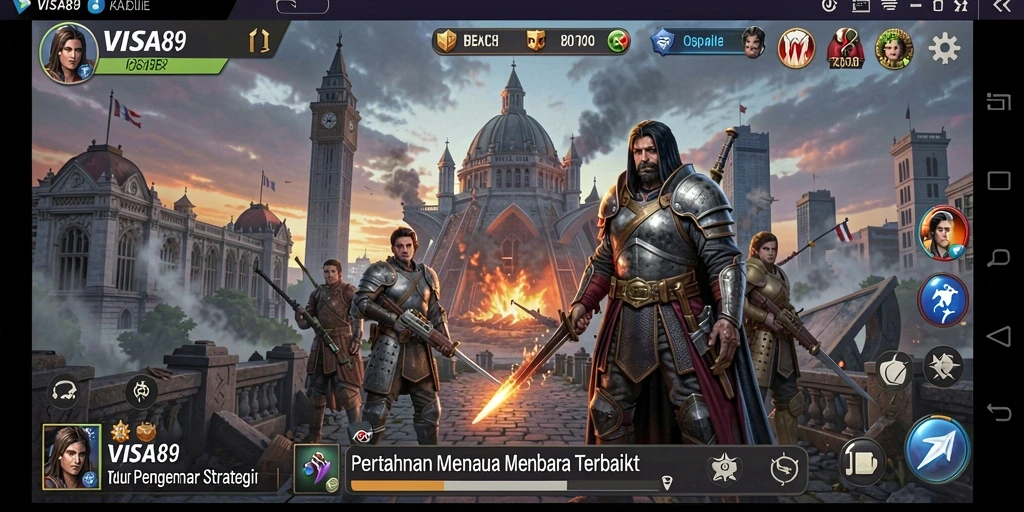 Tampilan seru dari gameplay Tower Defense dans <strong>VISA89</strong> yang menegangkan.