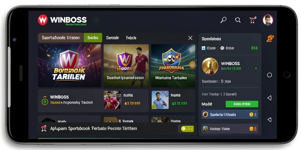 Tampilan gameplay menarik dari aplikasi Sportsbook WINBOSS.